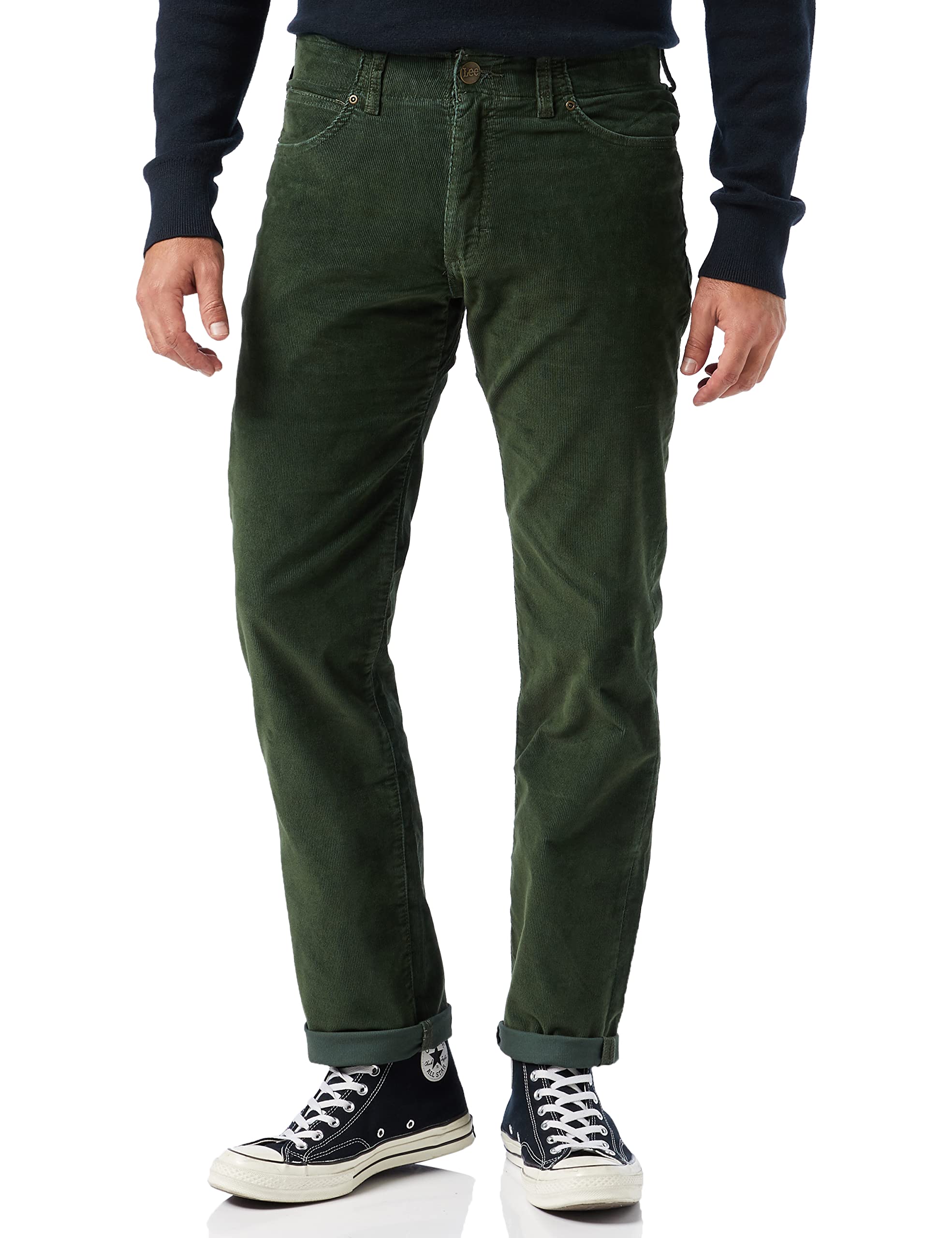 Lee Herren Straight Fit MVP Jeans, Forest Wood, 36W / 32L