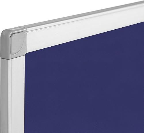 Miniatura 9 de Mastervision Ayda - Tablón de anuncios para montaje en pared, 18 x 24 pulgadas, fieltro azul, marco de aluminio, para el hogar u oficina