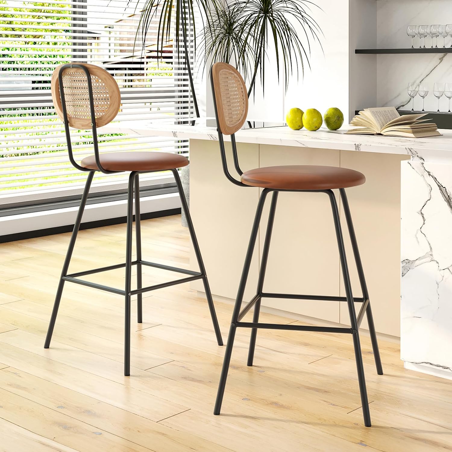 Bar Stools High Chair Bar Stools Set of 2, Modern