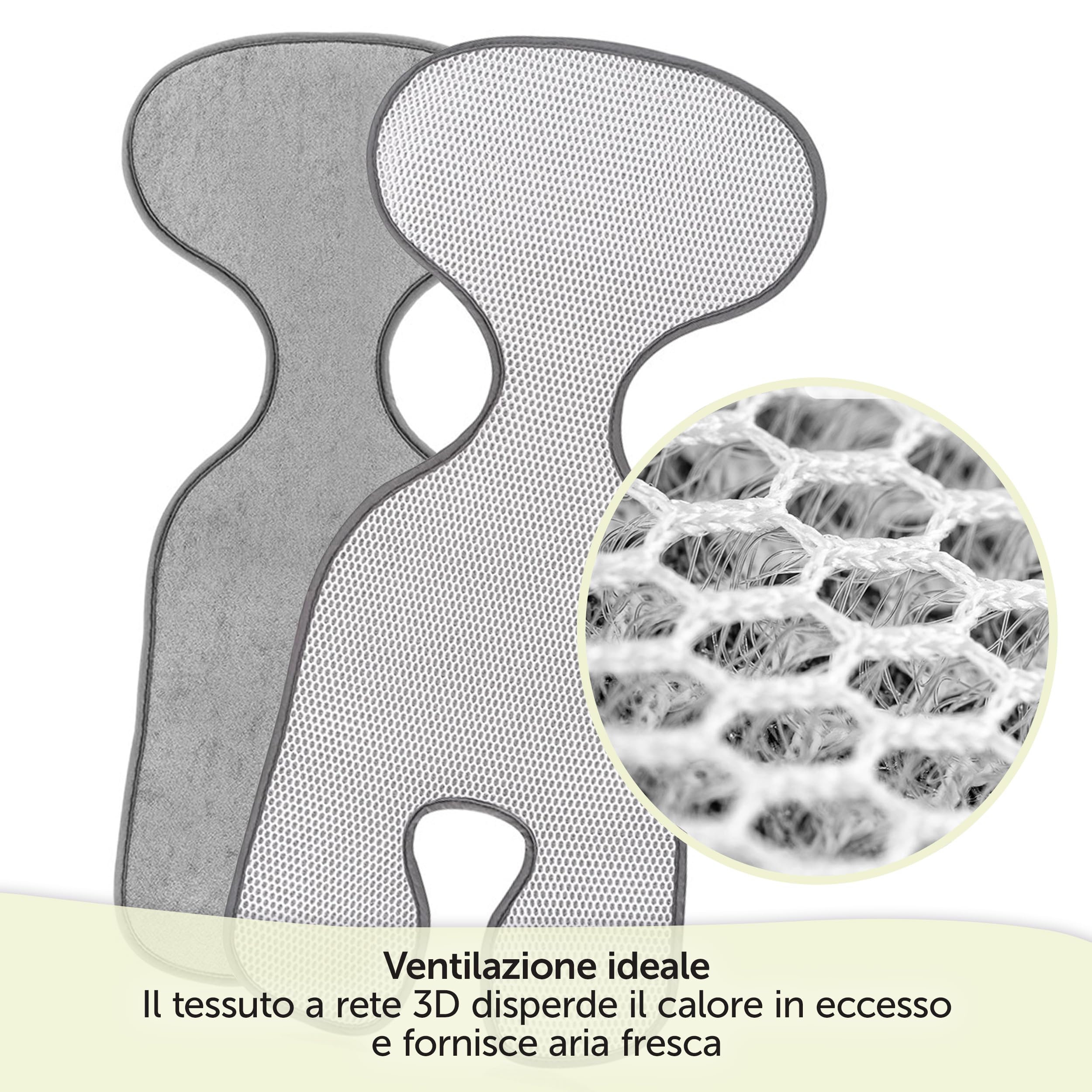 Zamboo Copriseggiolino Auto Bambini Universale per Ovetto Auto Gruppo 0+ - Protezione Seggiolino Auto Bambini Traspirante e Antisudore - Grigio