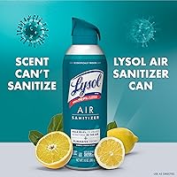 Vista 35 de Lysol Paquete que contiene 2 aerosoles desinfectantes Lysol para superficies duras y suaves, lino crujiente, 19 onzas líquidas + Lysol Air Sanitizer