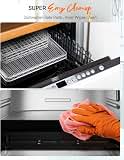 Nuwave Brio 15.5Qt Air Fryer Toaster Oven & Rotisserie Kit, Powerful 1800W, New Advanced Turbo Convection Tech, Healthy PFAS Free, Max Even & Crisp, 50-425°F, 150 Presets, Smart Probe, 4 Rack — image 9