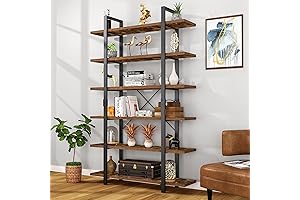 FRAPOW 83Inch 6-Tier Large Bookcase Bookshelf