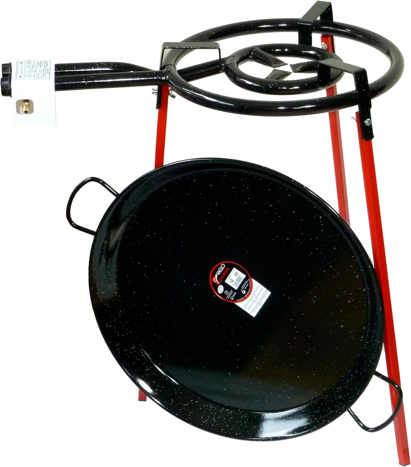 Paella Cooking Set 400mm Double Burner with 60cm