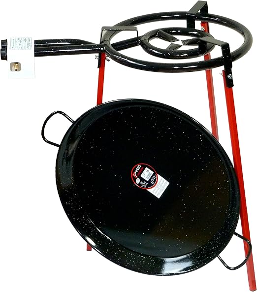Paella Cooking Set 400mm Double Burner with 60cm
