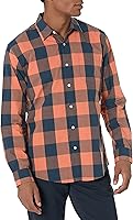 Vista 1 de Tienda Essentials - Camisa de popelina para hombre, camisa informal de corte regular y manga larga