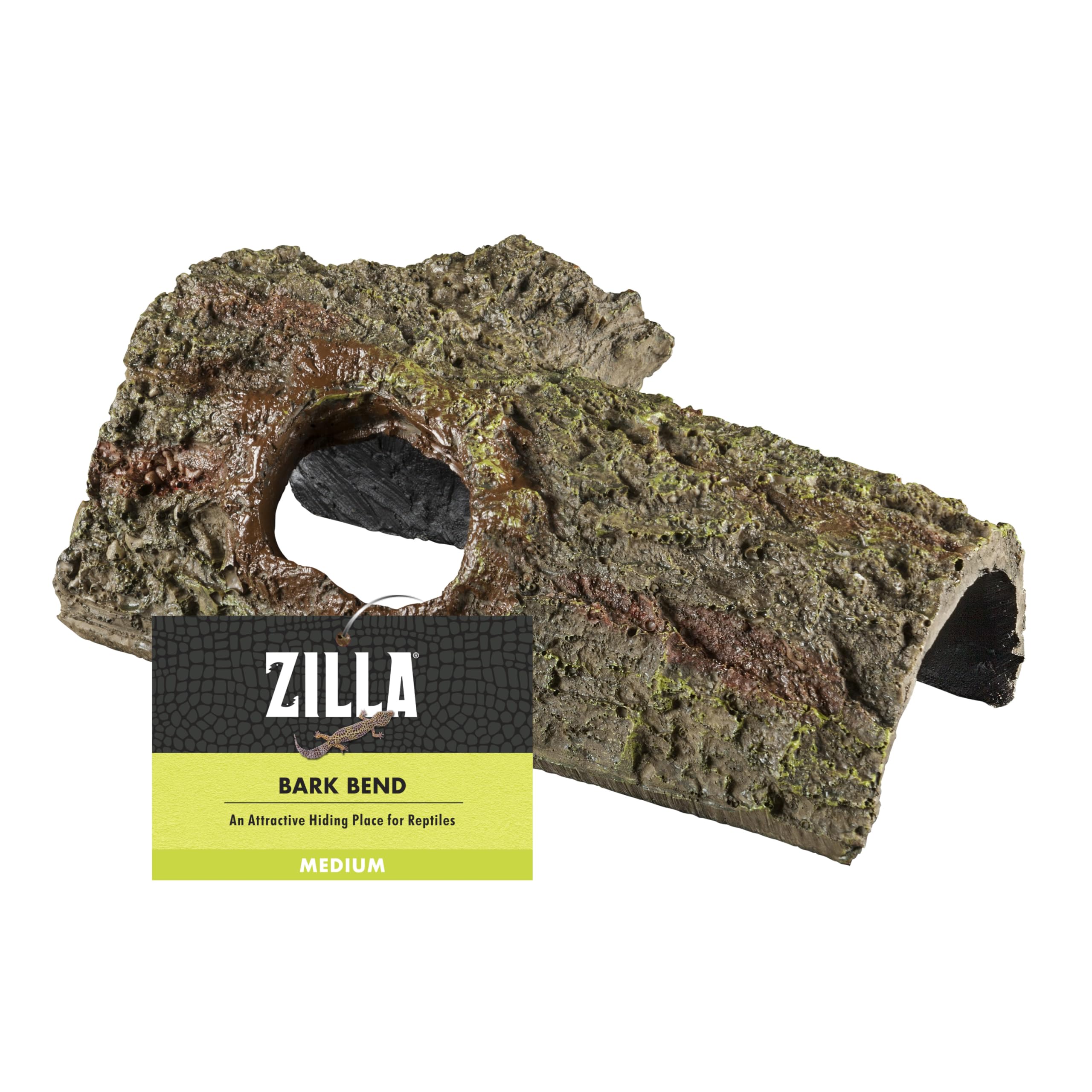 ZILLA Reptile Habitat Décor Hideouts Bark Bends, Medium