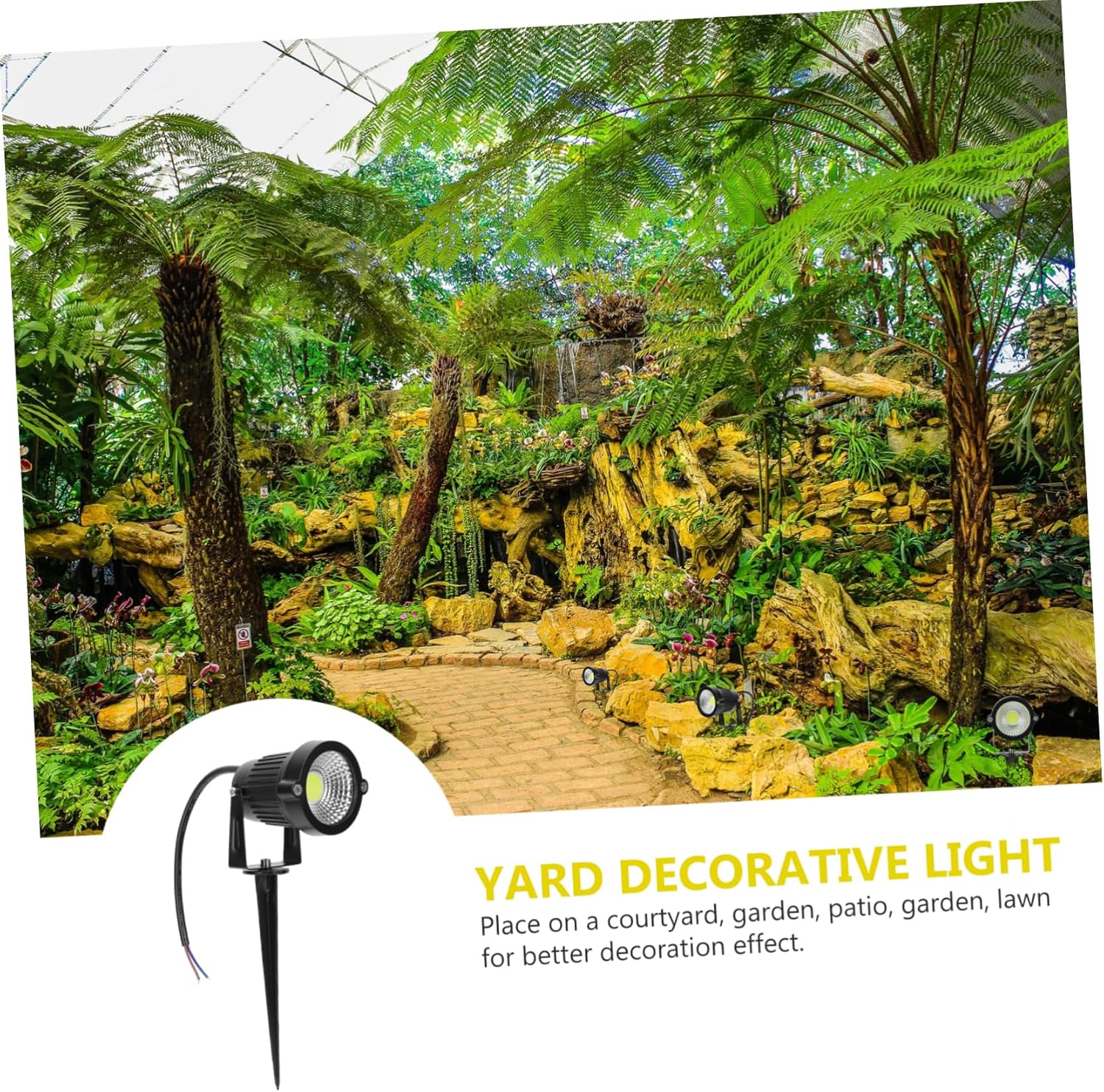 10pcs Led Lawn Stick Lamps for Garden Easy Install Decorative Lights Outdoor Ground Lighting for Villas Courtyards Parks and Scenic Areas