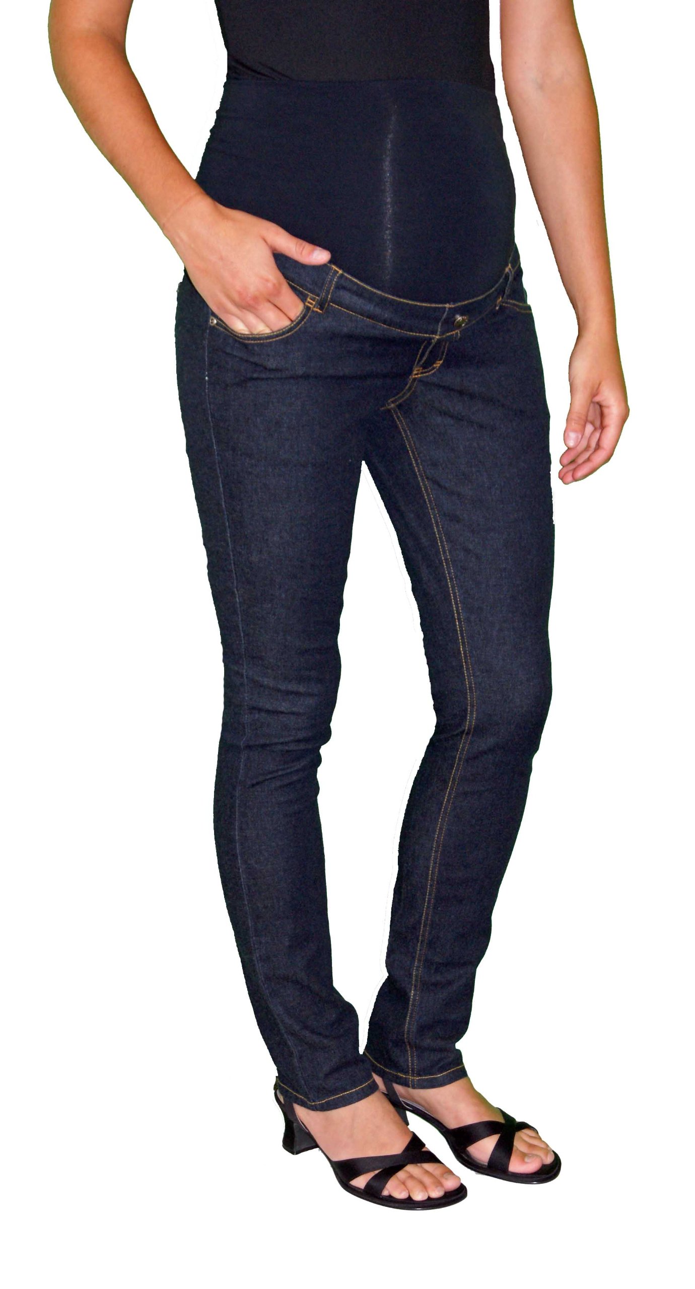 Three Seasons Maternity Women's Skinny Jean, Dark Rinse, Medium