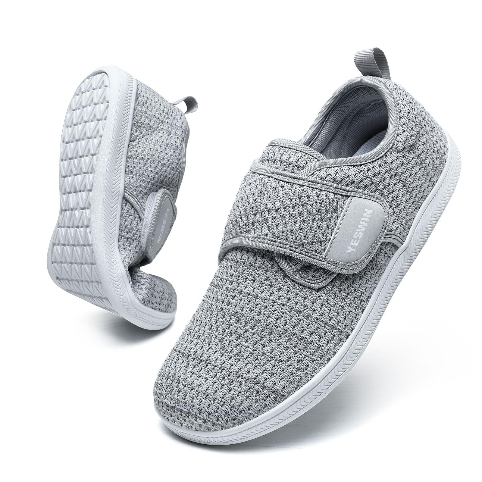 Diabetic Walking Shoes for Women Wide Toe Box Non Slip Comfortable Breathable Zero Drop Barefoot Shoe with Adjustable Strap for Neuropathy, Edema, Swollen Feet, Elderly, Pregnancy-image-31