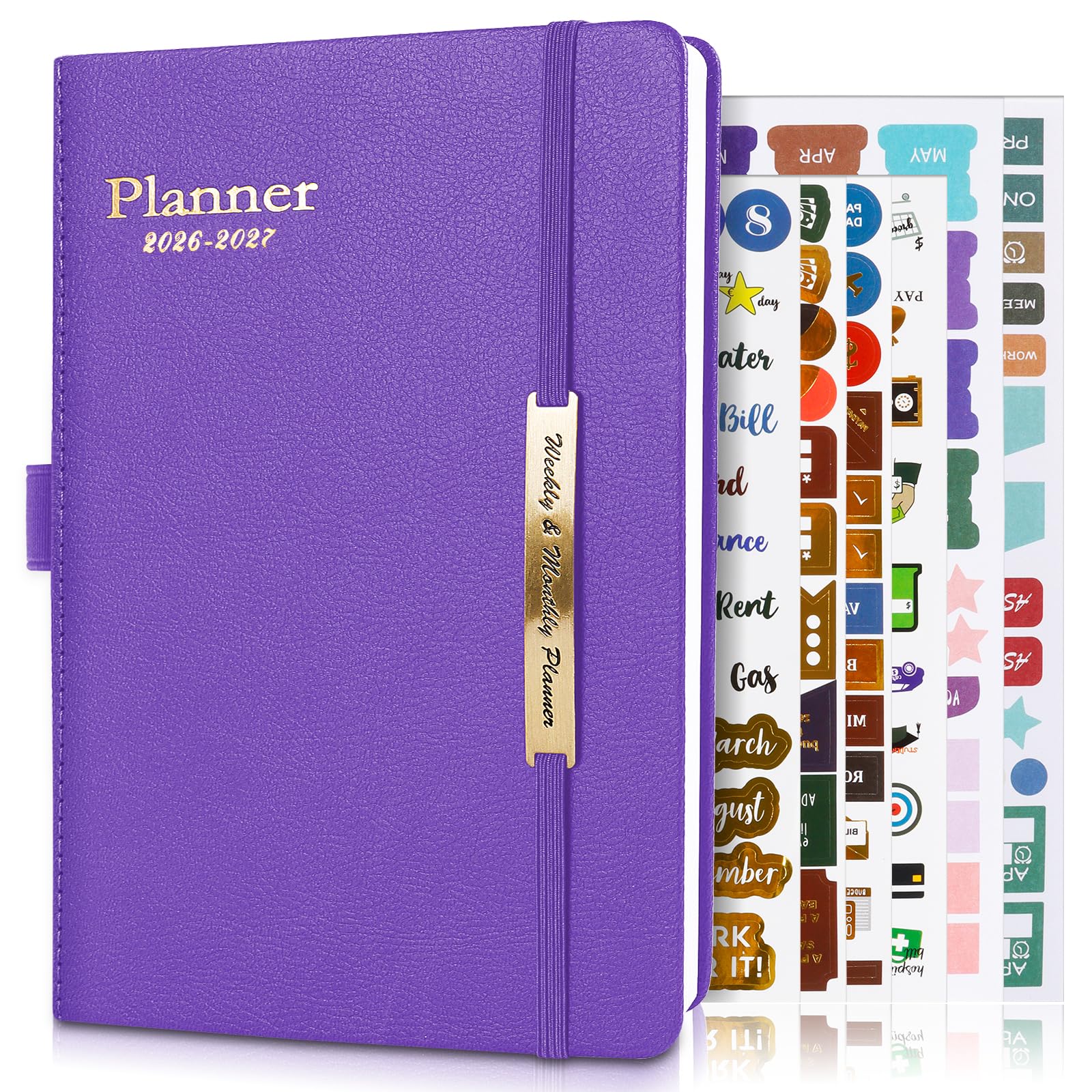 Diary 2025-2026, Planner 18 Month Mid Year Diary From Jul.2025 to Dec.2026, A5 Premium Thicker Paper with Pen Holder, Inner Pocket
