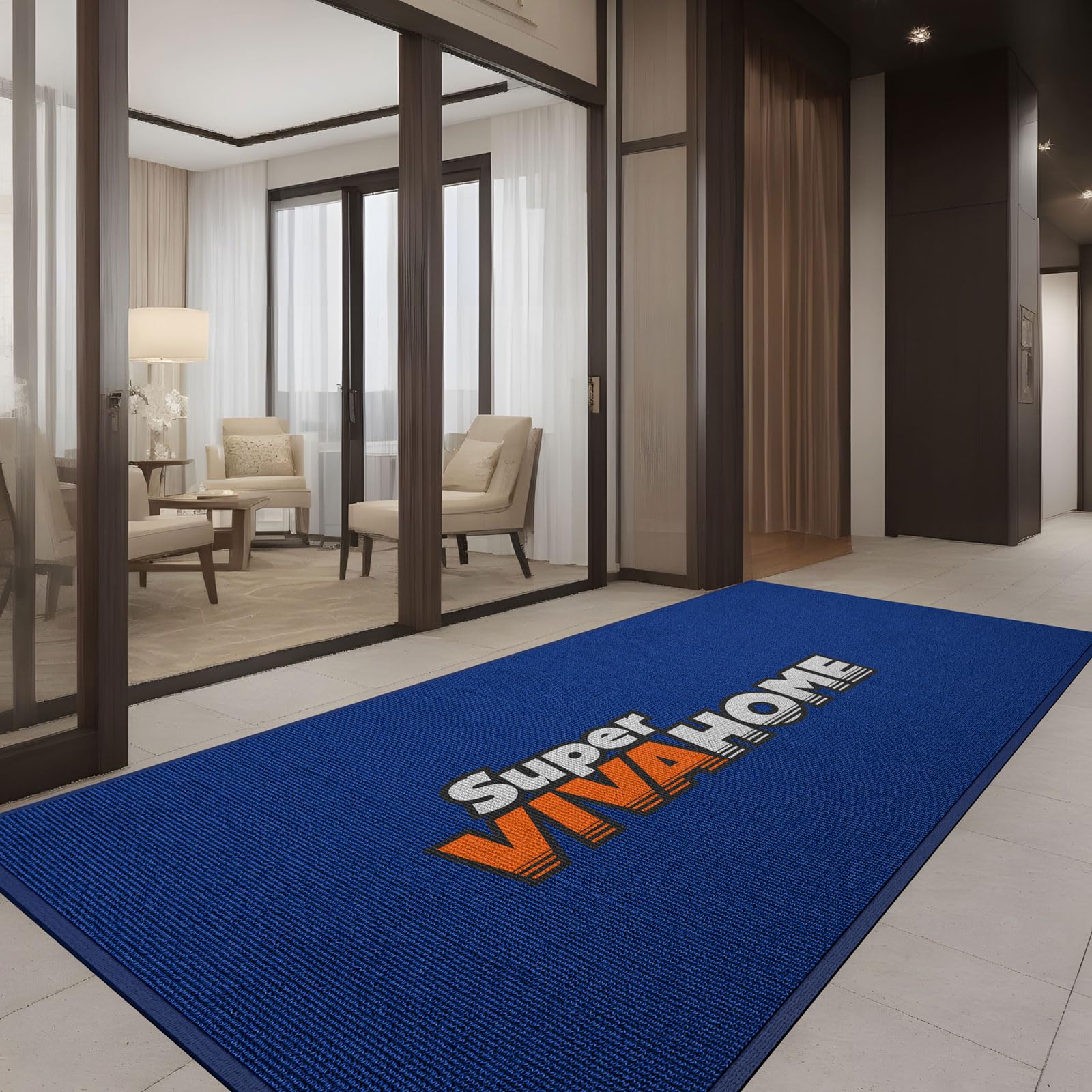 NCBUSWY Custom Floor Mat Doormat Entryway Area Rug Welcome Carpet for Business Home Indoor/Outdoor Non Slip Washable Durable Wear-Resistant