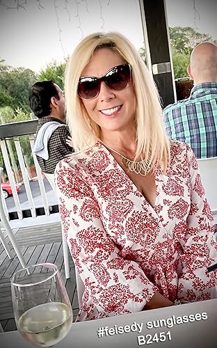 Miniatura 5 de FEISEDY Gafas de sol polarizadas vintage americanas para mujer cuadradas Jackie O Cat Eye Gafas de sol B2451