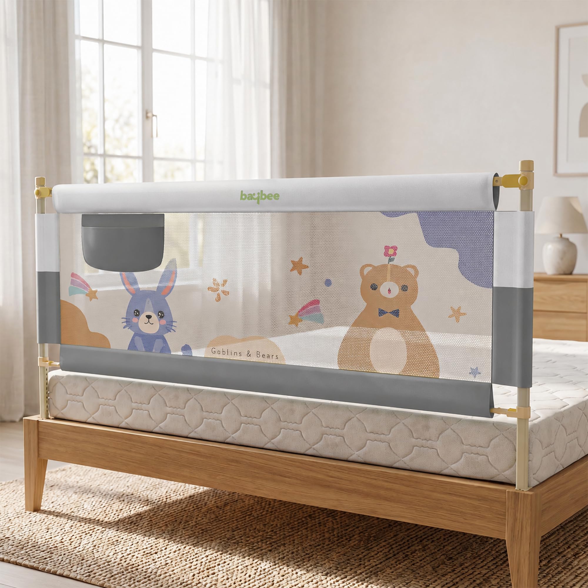 Baby Bed Rail Guard - Adjustable Safety Rail -32 Baby Bed Rail Guard - Adjustable Safety Rail -32