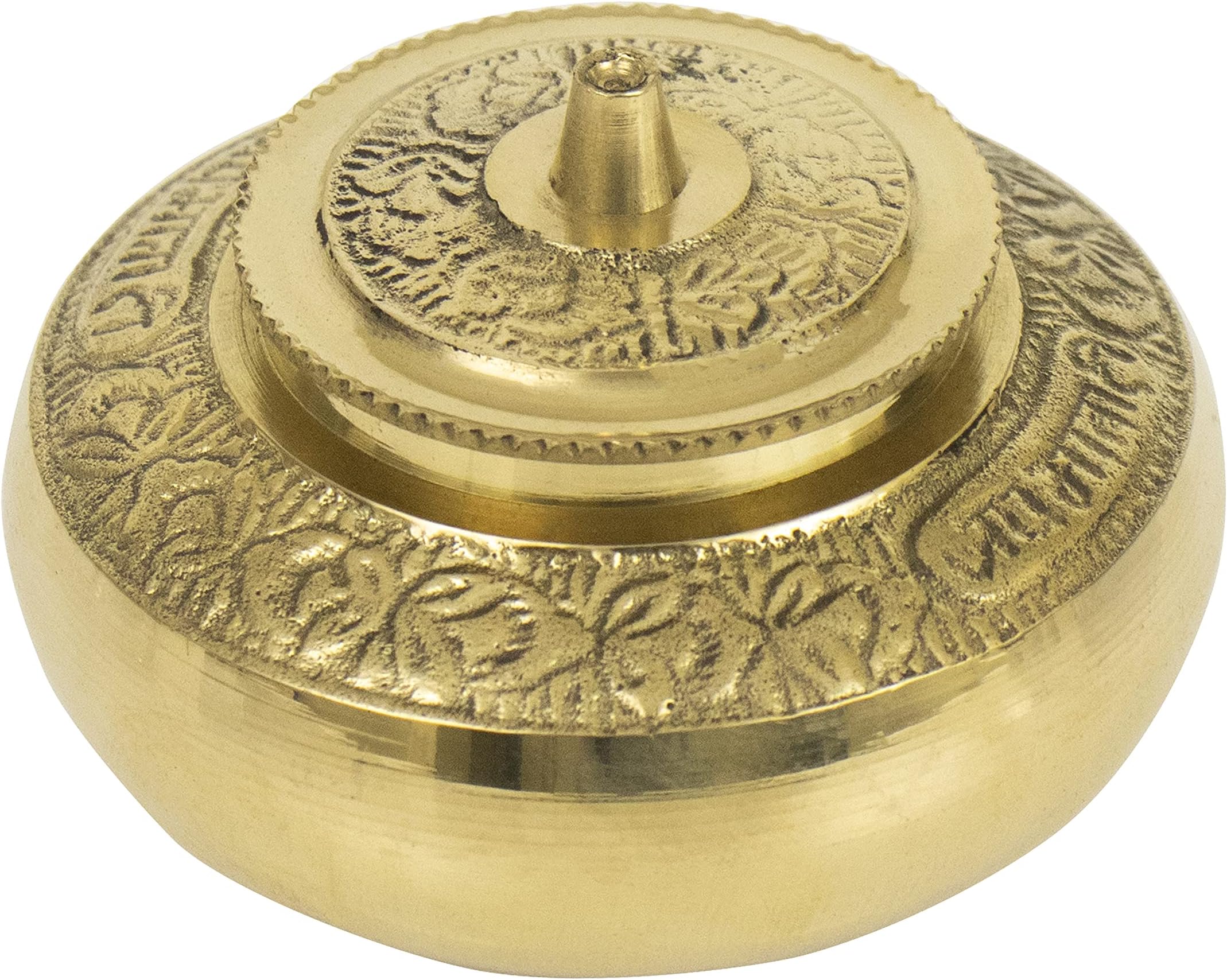 Brass Box Pooja|Puja|Roli|Chawal|Chandan|Haldi|Kumkum Puja Box|Sindoor|Turmeric|Dabbi|Dibbi|Dhani|Dani Holder with Lid| sindoor pot - Kumkum-Pot
