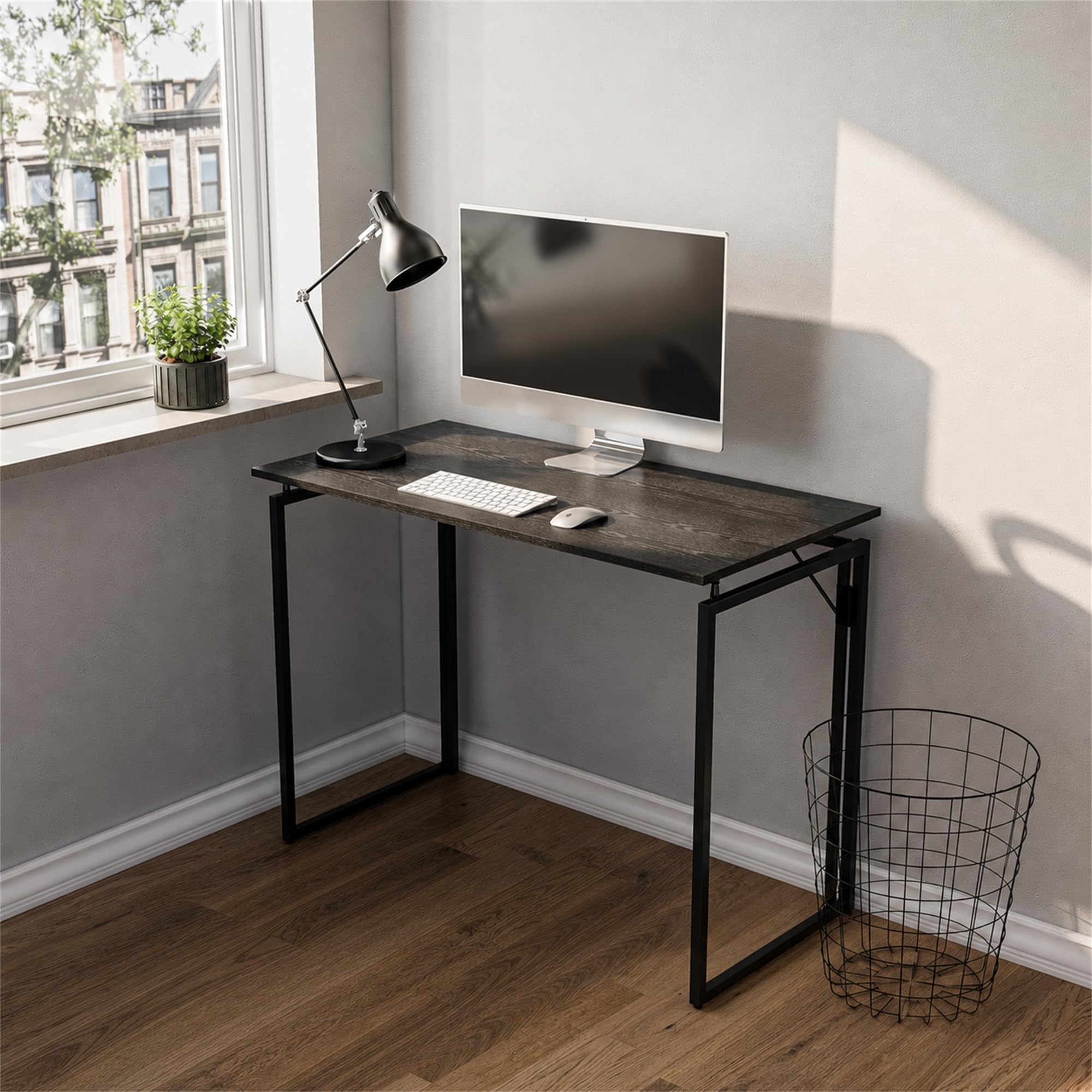 MUSSO F5 Escritorio Plegable 80 x 40 cm sin Montaje | 80 x 40 cm; diseño plegable; sin montaje; escritorio compacto; uso en casa u oficina