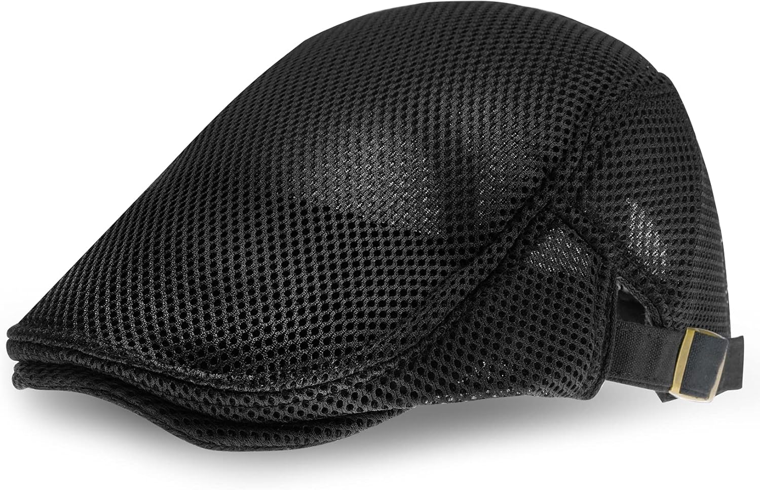 SUMERSHA Men's Mesh Flat Cap Adjustable Newsboy Hat Ivy Gatsby Hat