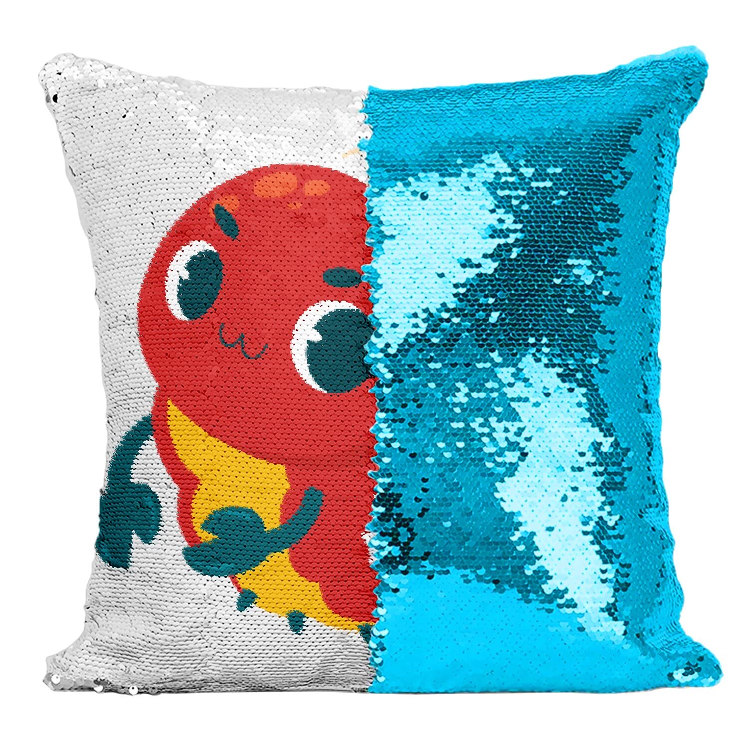Coussin sequin Scorpion turquoise : sublimez une déco terne grâce au motif zodiaque paillettes
