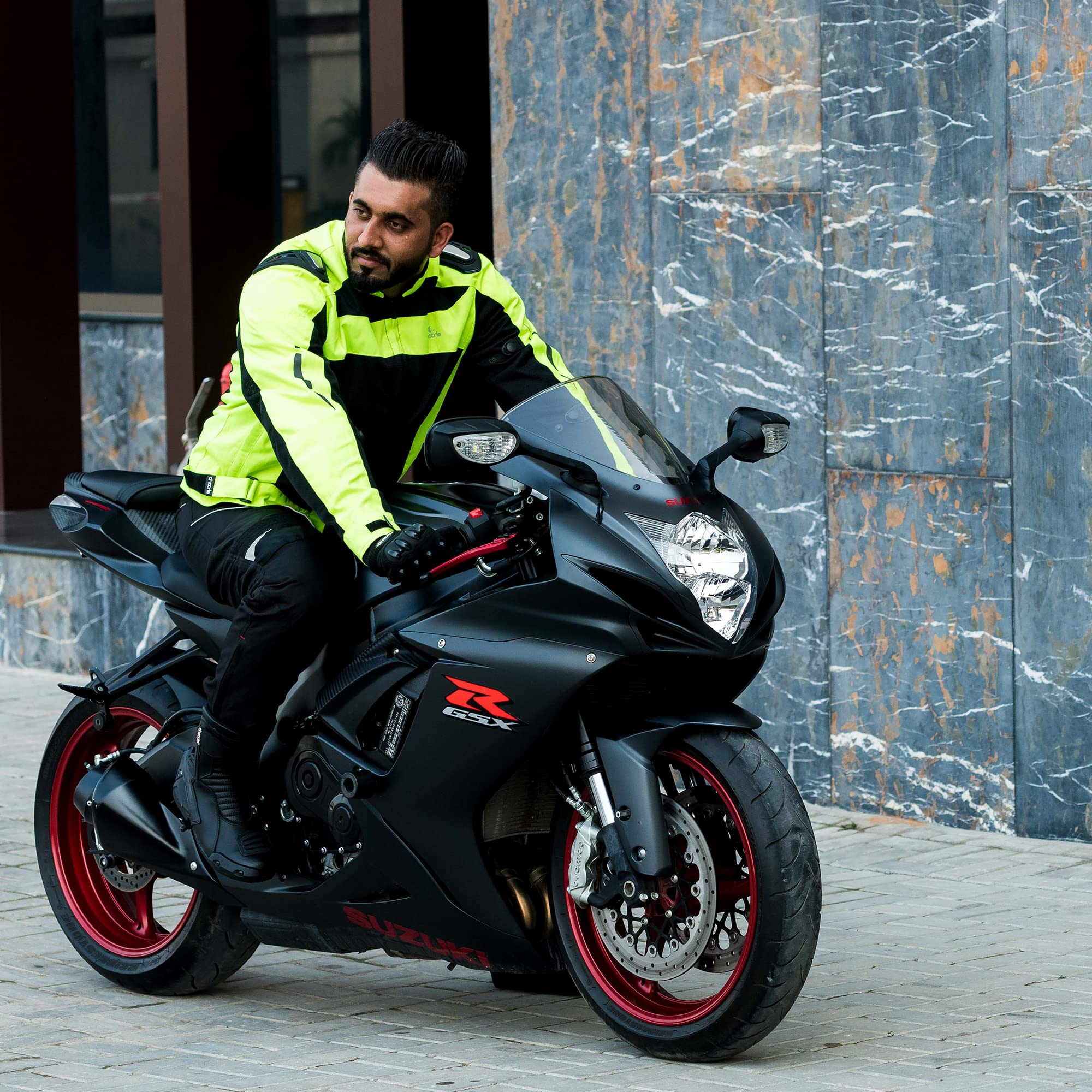 Chocho Mesh Motorcycle Jacket for Men Summer Motorbike Riding Jacket with Armor Racing Protection Jacket — view 4