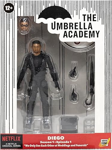 Miniatura 6 de Boss Fight Studio Umbrella Academy Diego Figura de acción a escala 118, multicolor