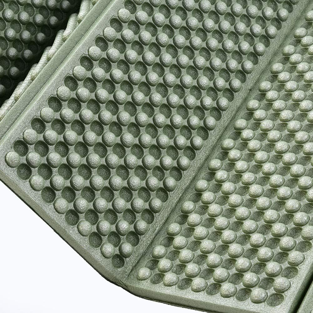 Colchoneta de dormir plegable, colchoneta de playa plegable para exteriores, tienda de campaña, colchón impermeable para yoga, camping, picnic (verde)