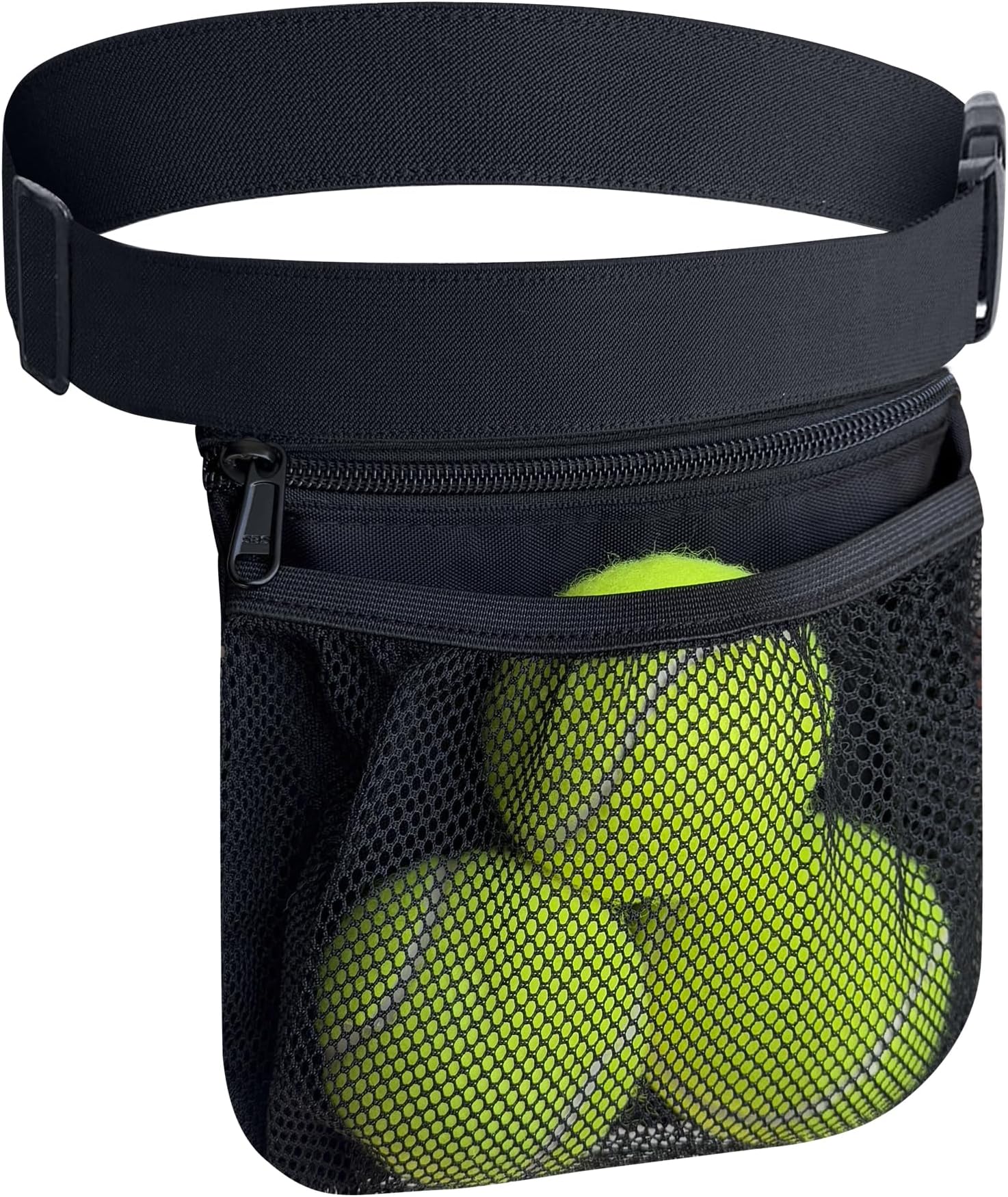 Nebudo Tennis Ball Band Holder Pickleball Tennis Balls Pickleballs Holding Accessory for Women Skirt Men Waist Hip Bags Accessories Pouch Sack Pickle Ball Bag Carrier Gadgets Gear Band Travel Pocket