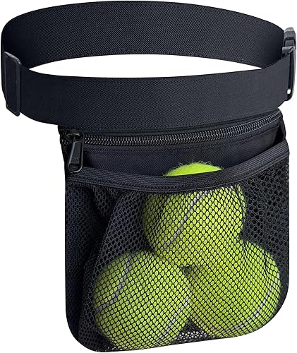 Soporte para pelota de tenis, pelotas de tenis de pickleball, accesorio de sujeción para mujeres, falda y hombre, bolsas de cadera para cintura,
