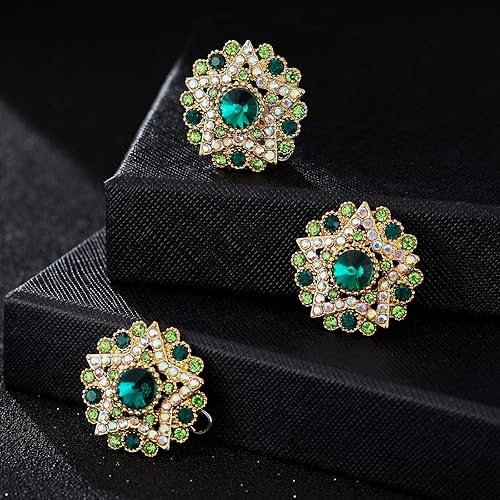 Miniatura 8 de 4 botones de diamantes de imitación, adornos de cristal para ropa, joyería, decoración de bricolaje, para manualidades, boda, novia (azul ácido)