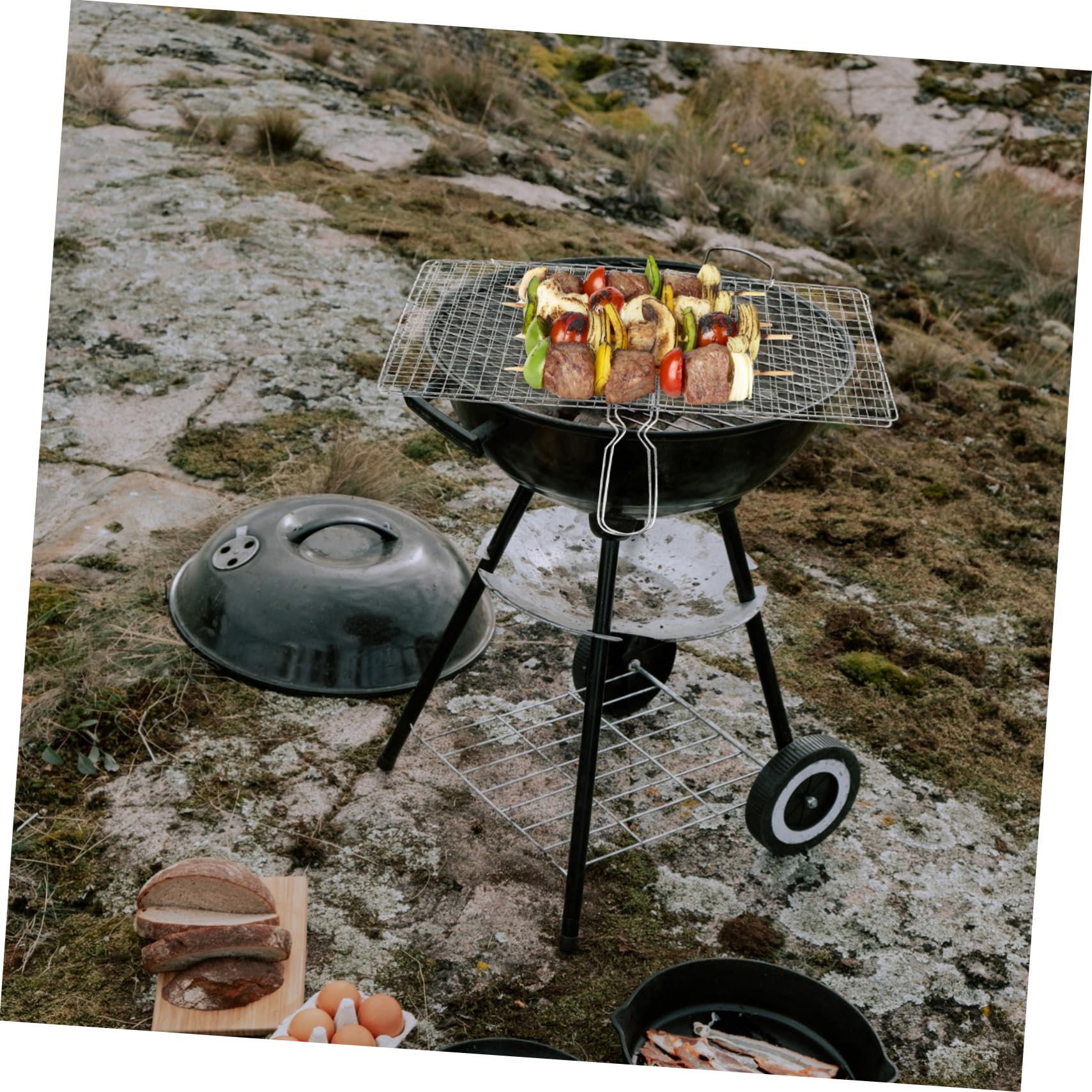 Cesta para Barbacoa, Parrilla para Pescado Y Verduras, Accesorio Portátil