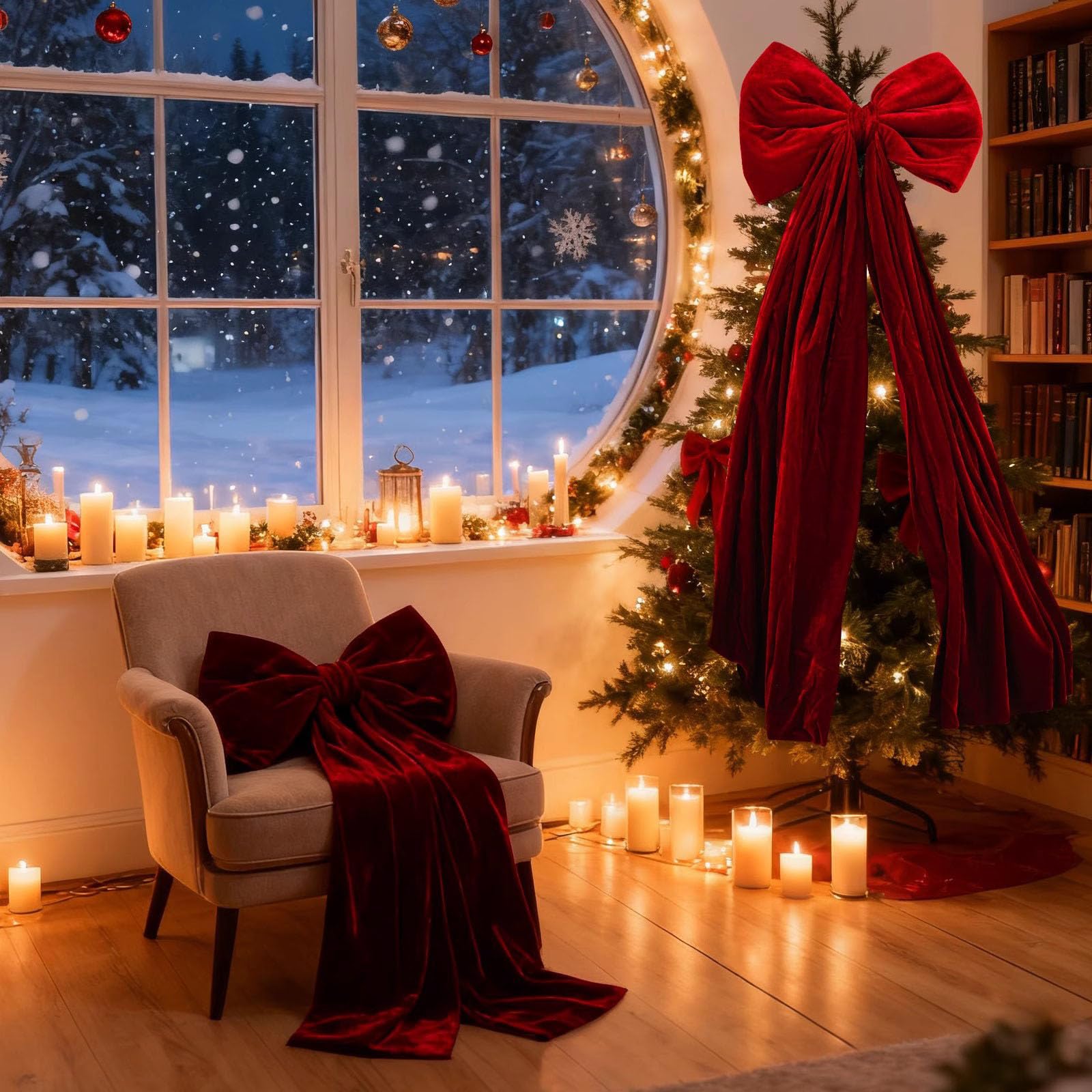 Extra Große Schleifen Rosa, Weihnachtsbaum Schleife Groß, Hochzeitsschleifen, Riesige Satinschleife mit Langen Bändern, Dekoschleife für Hochzeit, Auto, Kamin, Kranz, Heim (120 x 75cm)