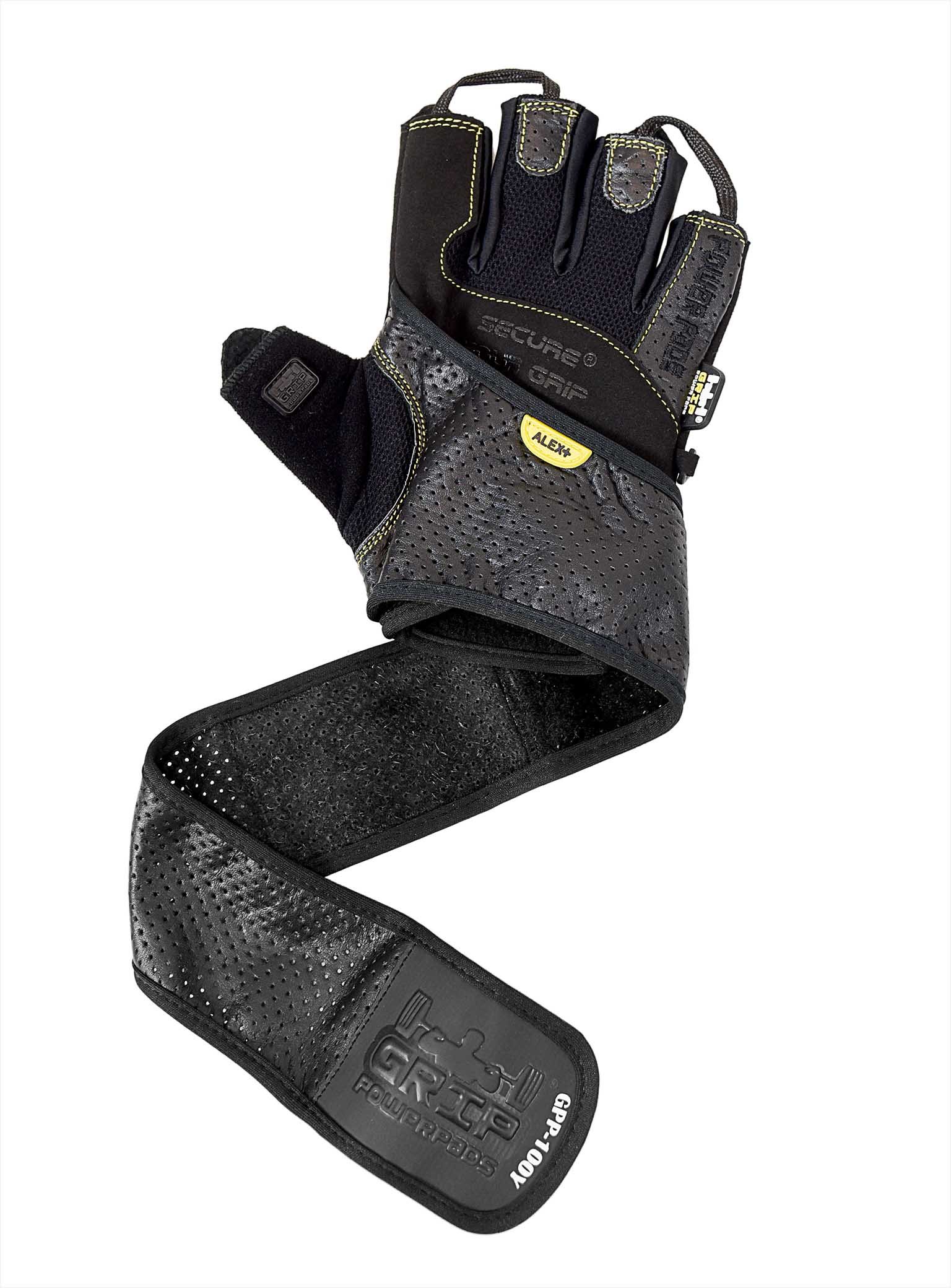 Grip Power Pads Guanti da Palestra per Uomo, Colore: Blu, Protegge Le Mani Alex-& Migliorare la Presa-Weightlifting Guanti, off Facile da Indossare, Regolabile