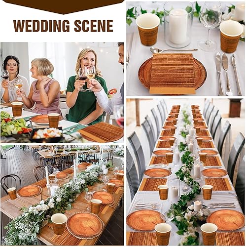 Vista 20 de Skylety Juego de 200 platos de baby shower, tazas y servilletas de color verde salvia, juego de vajilla desechable de eucalipto, suministros