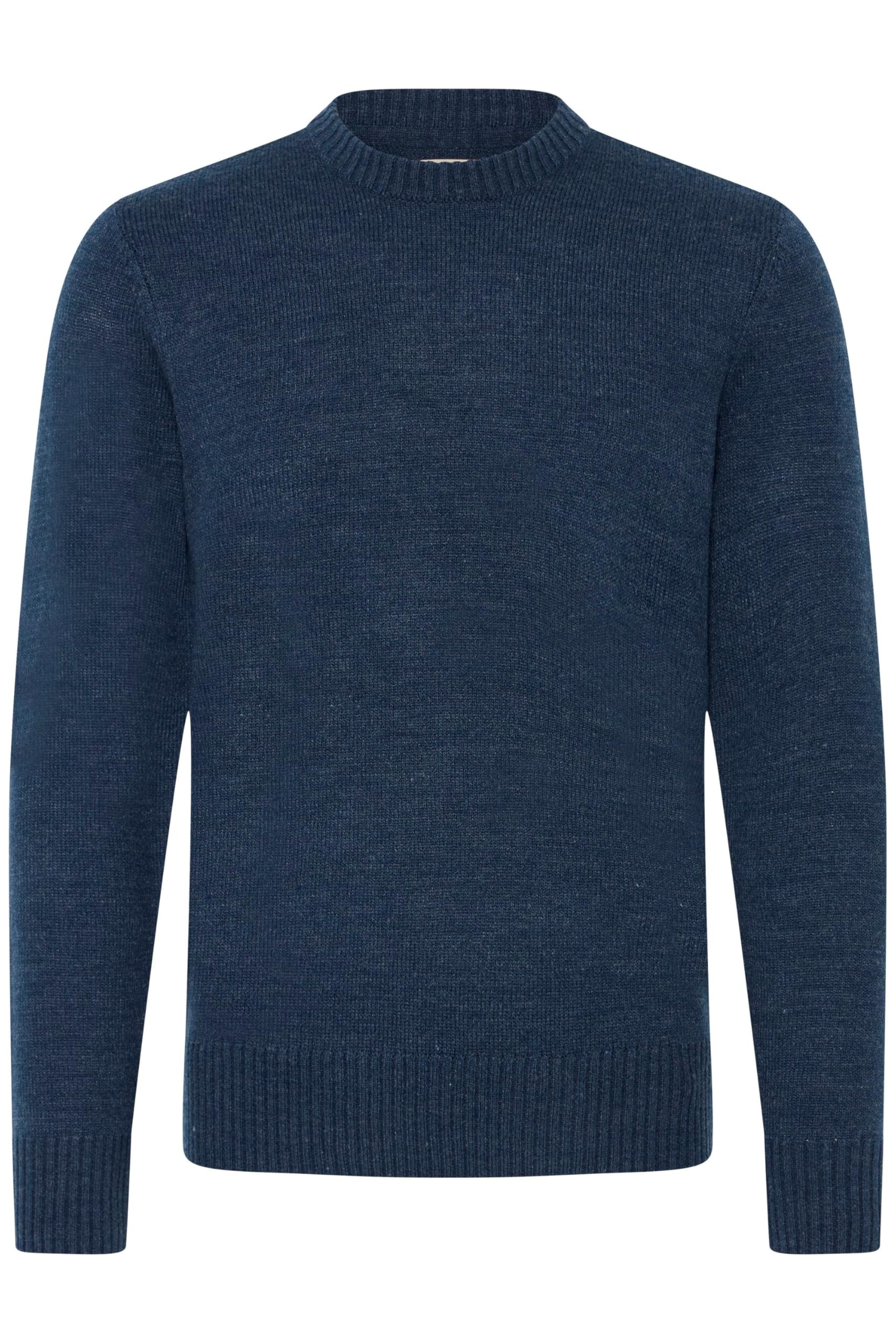 Blend BHRyke Men's Knitted Jumper Fine Knit Pullover Regular Fit, Dress Blues (194024), M