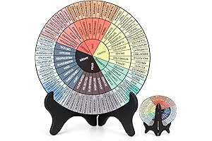 8" Acrylic Emotion Wheel Pillow with Stand - Mental Health Tool