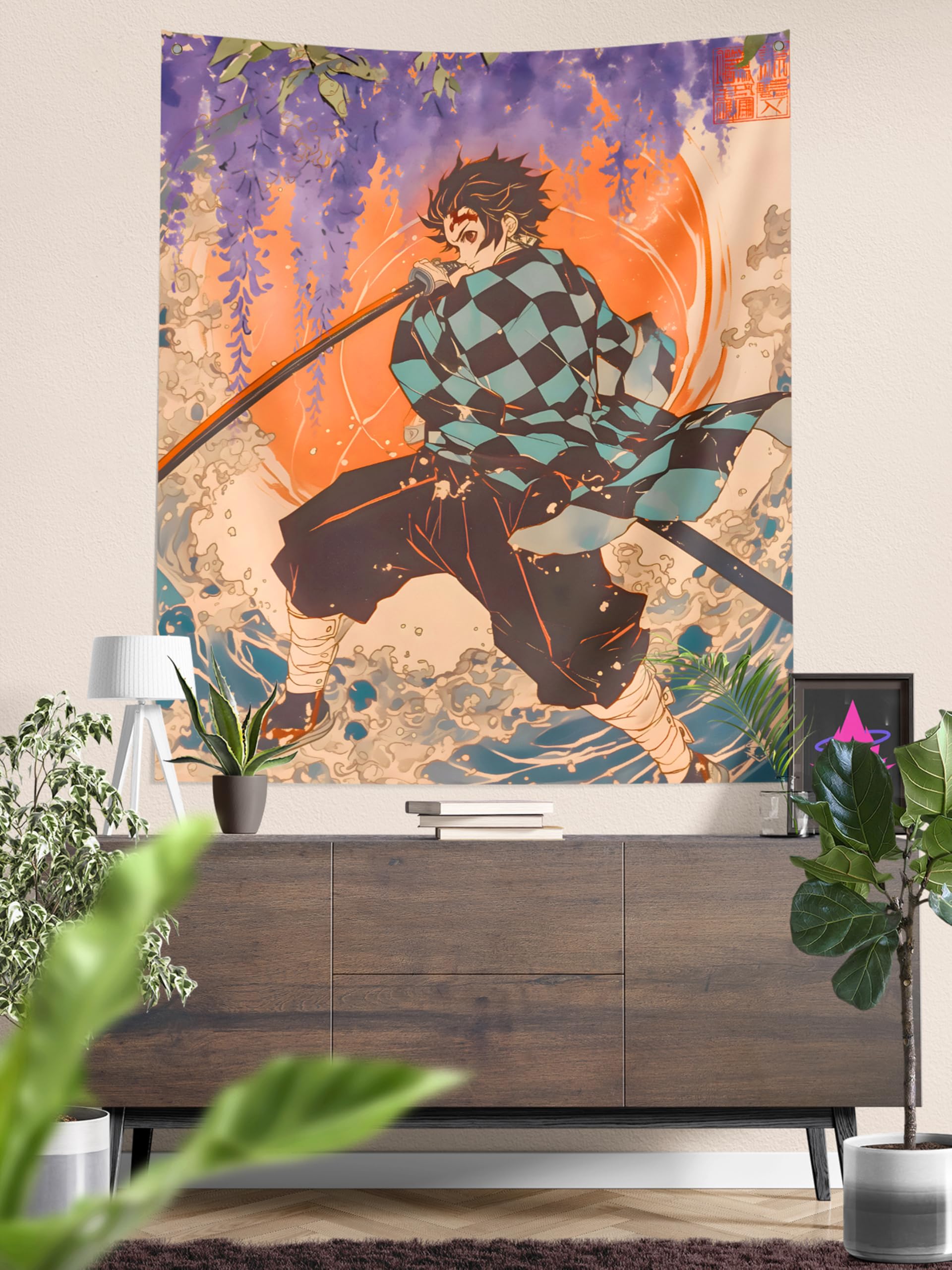Thunder Warrior Anime Tapestry - Wall Decor -8