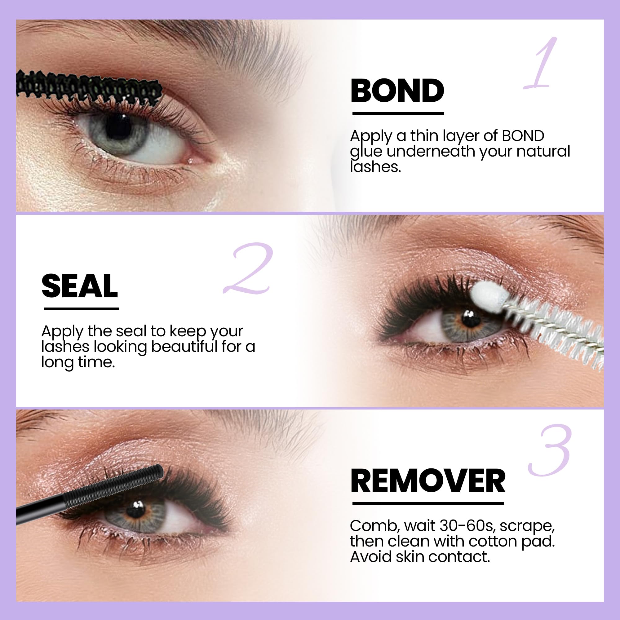 GAQQI Lash Glue & Remover Set - Professional Lash Extensions -6