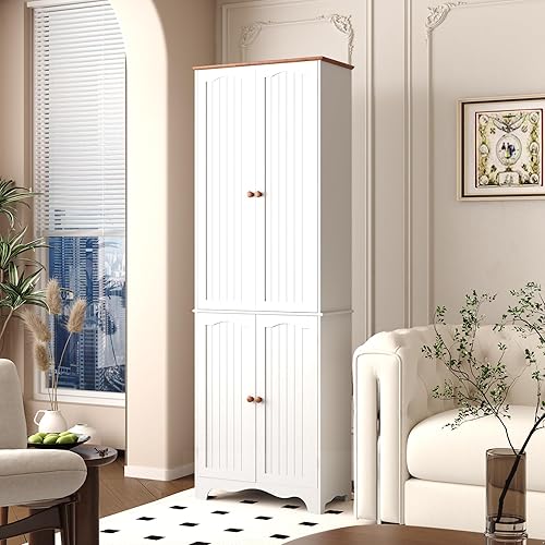 Miniatura 6 de Function Home - Armario de despensa de cocina de 72 pulgadas, gabinetes de almacenamiento independientes, despensa alta para alimentos con puertas y