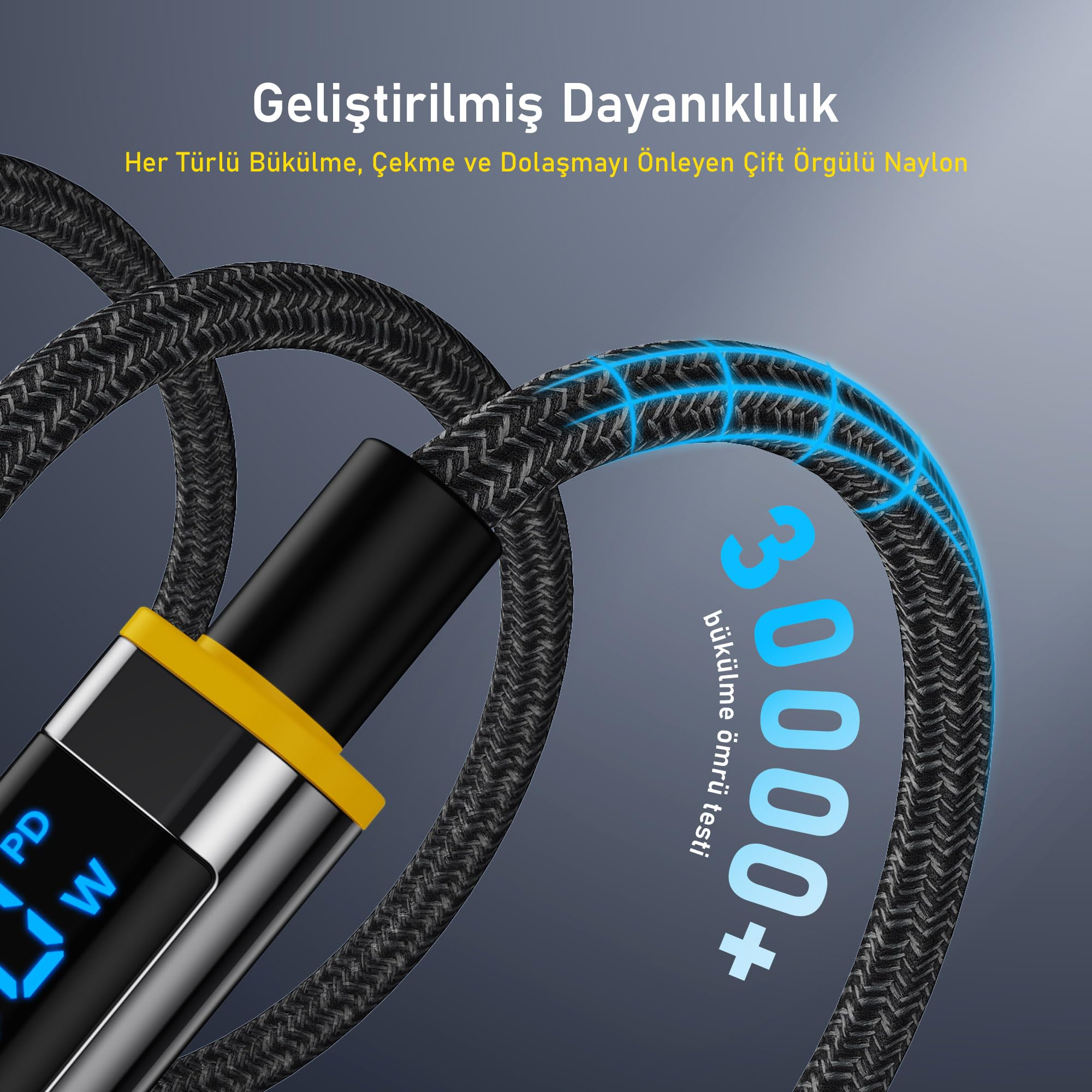 Aohi Magline- Silky 140W Süper Hızlı Şarj/Data Kablosu Seti