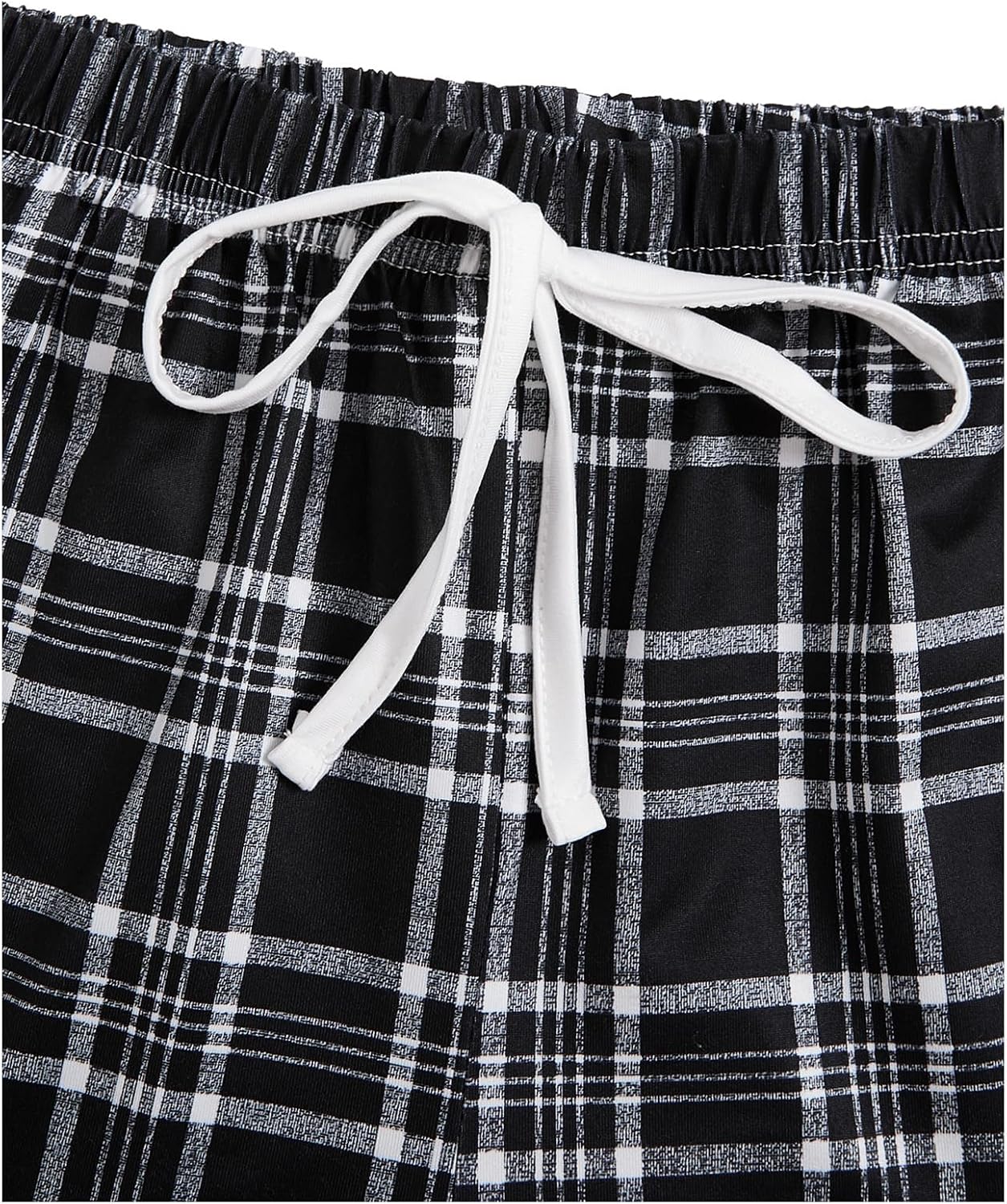 SOLY HUX Women's Pajama Sets 2 Piece Lounge Sets Button Tank Top and Plaid Shorts Sleepwear - Image 4