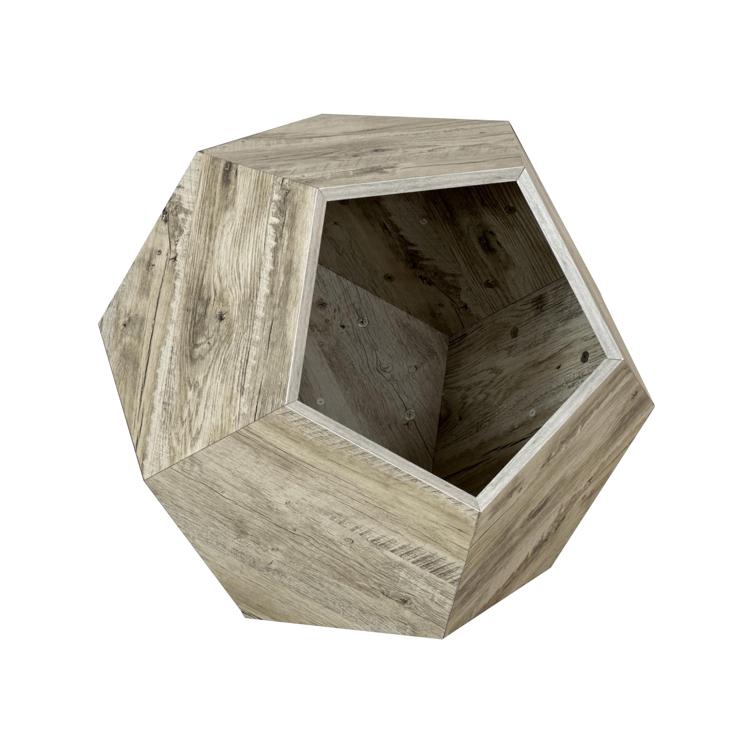 Katzenbett Katzenhöhle Katzenhaus Multifunktionales Katzenzubehör - Moderner Katzenmöbel Träger als Pflanzkübel, 66 cm aus MDF in Weißeiche