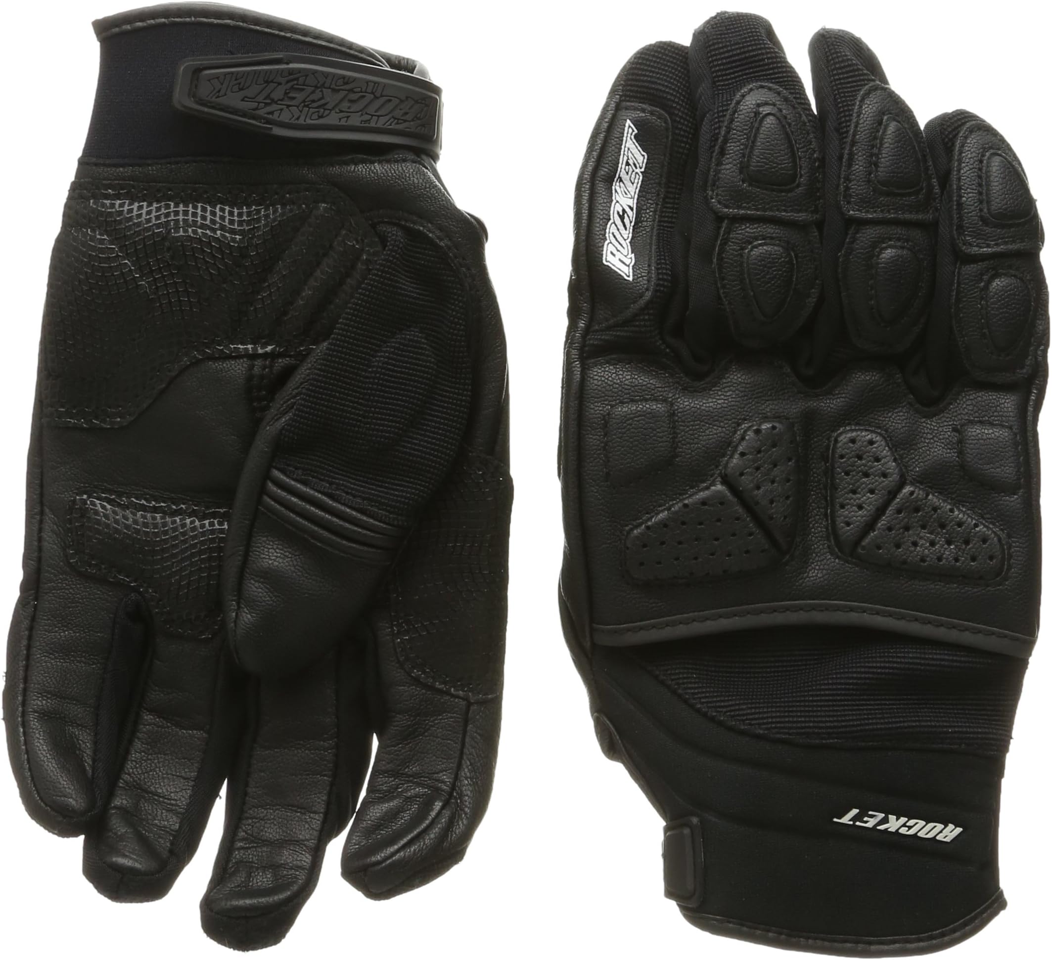 Joe Rocket Atomic X Men's Motorcycle Riding Gloves (Black/Black, Large)