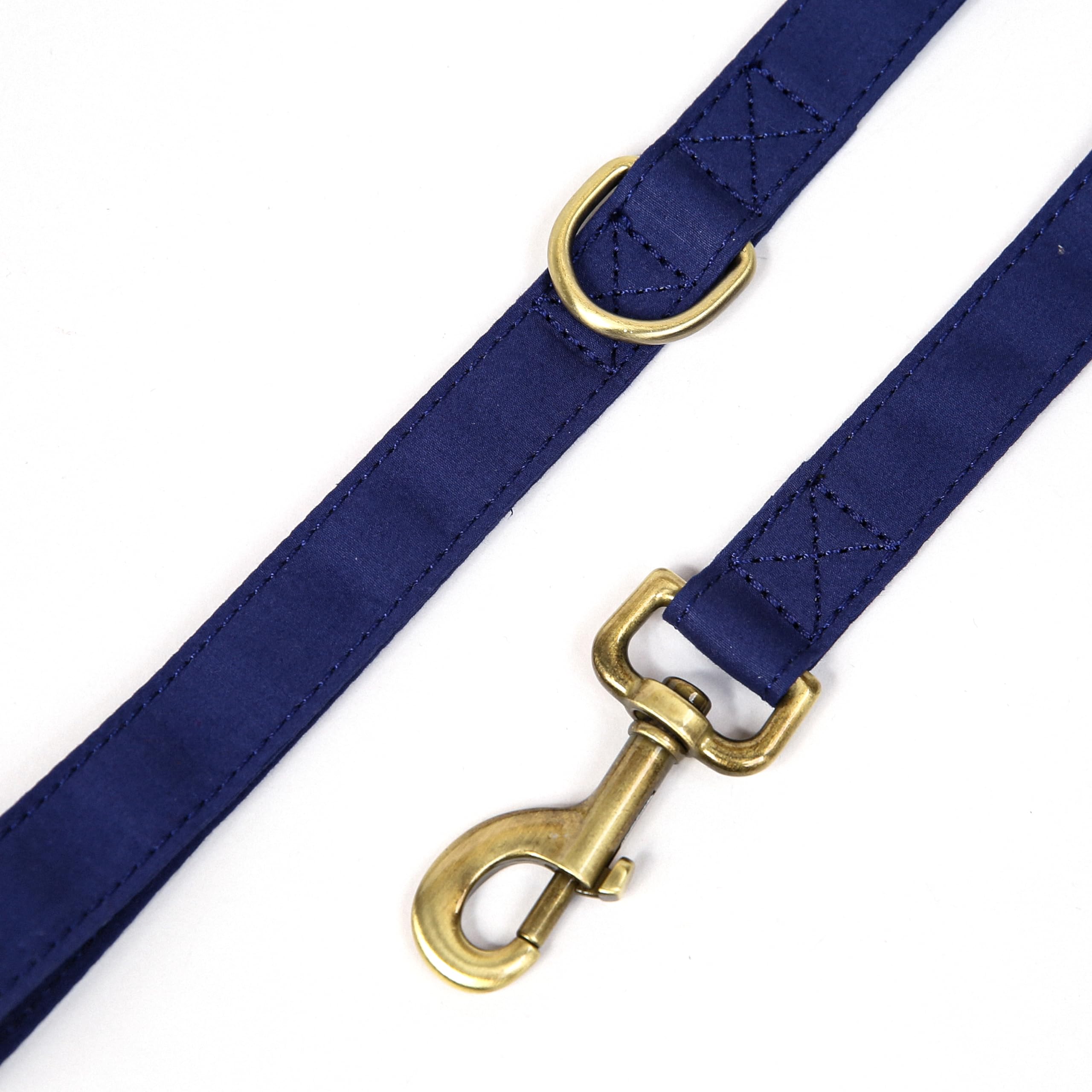Correa de perro de algodón orgánico para razas pequeñas, medianas y grandes, correa de latón para mascotas, para caminar, correr y entrenar, 6 pies