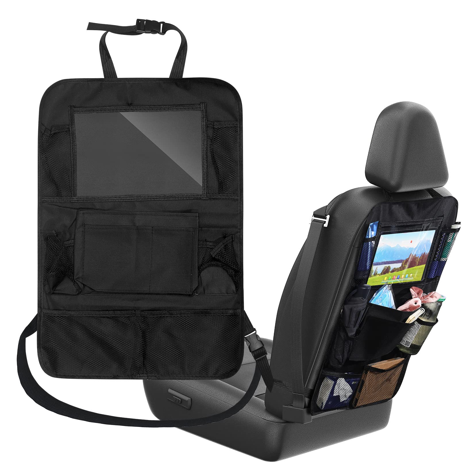 Car Seat Toddler Backseat Car Organizer U2013 10-Pocket Storage With Tablet Holder For Kids, Snacks & S Road Trip