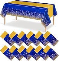 Vista 36 de 3 manteles blancos y plateados para decoración de fiesta, mantel de plástico blanco impreso, mantel rectangular desechable para cumpleaños, boda