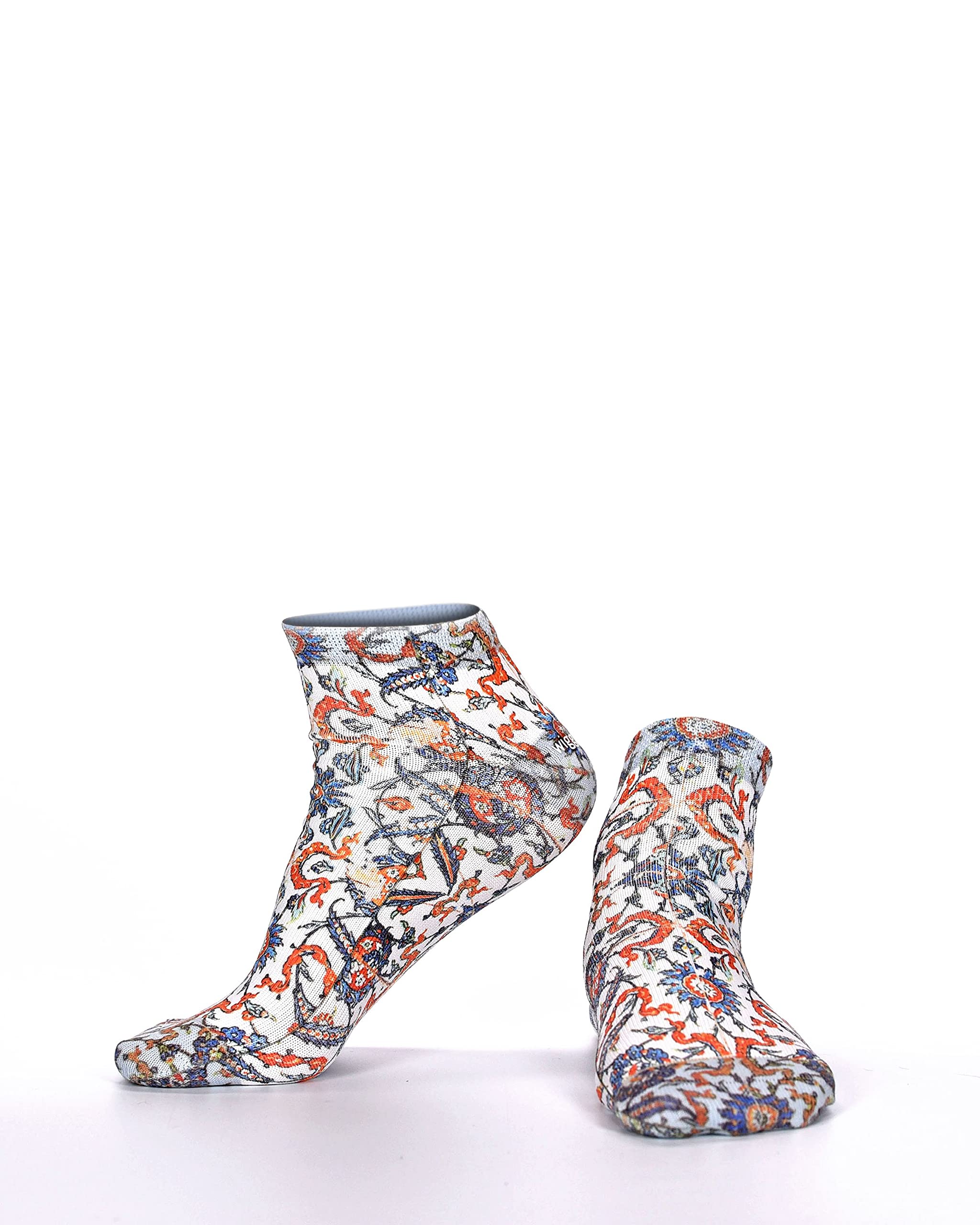 Wigglesteps Premium Women's Sneaker Socks - Uniquely Patterned, Colorful, and Stylishly Fun