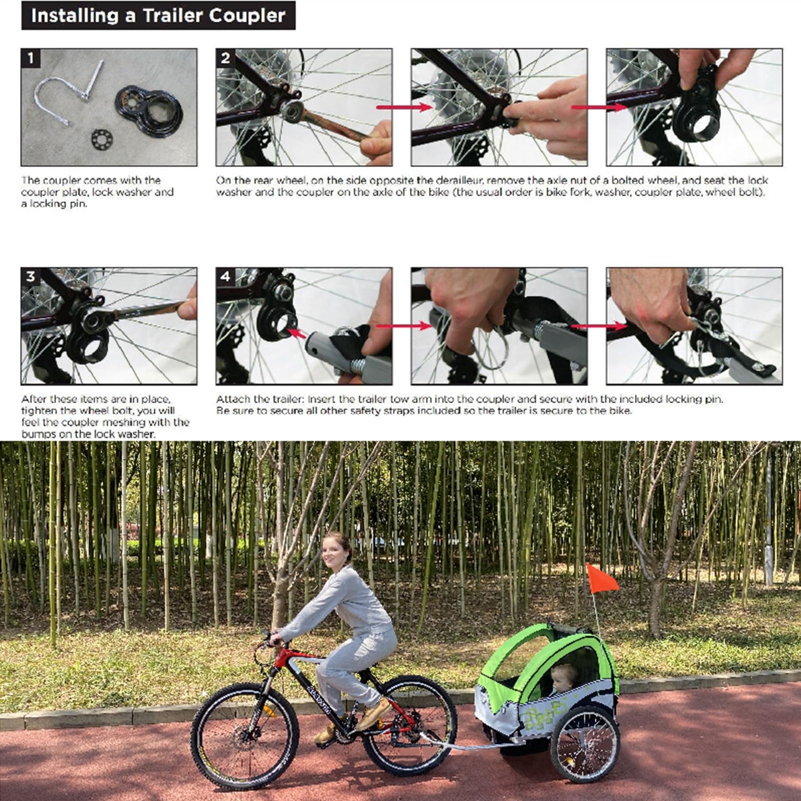 Amazon.co.jp: 自転車カプラー – バイクトレーラーヒッチ 甲とSchwinn