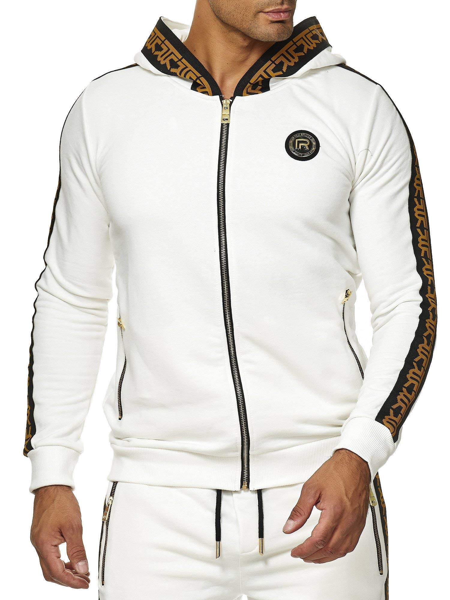 Redbridge Herren Sweatjacke Kapuzenpullover Reißverschluss R-Logo