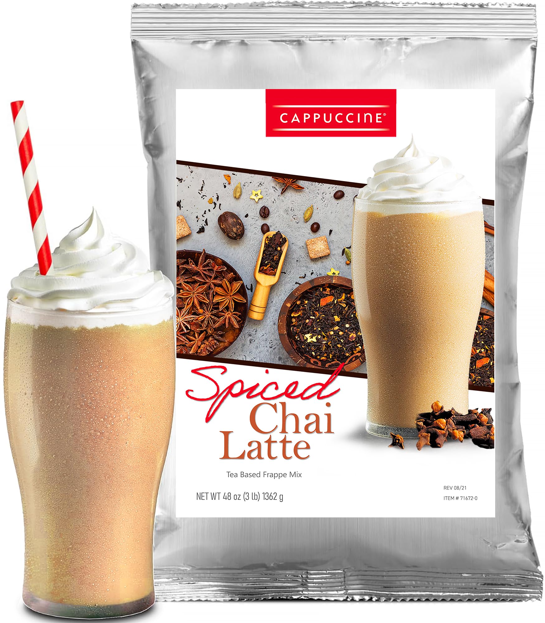 Amazon.com : Cappuccine Frappe Mix (Spiced Chai Latte) : Grocery