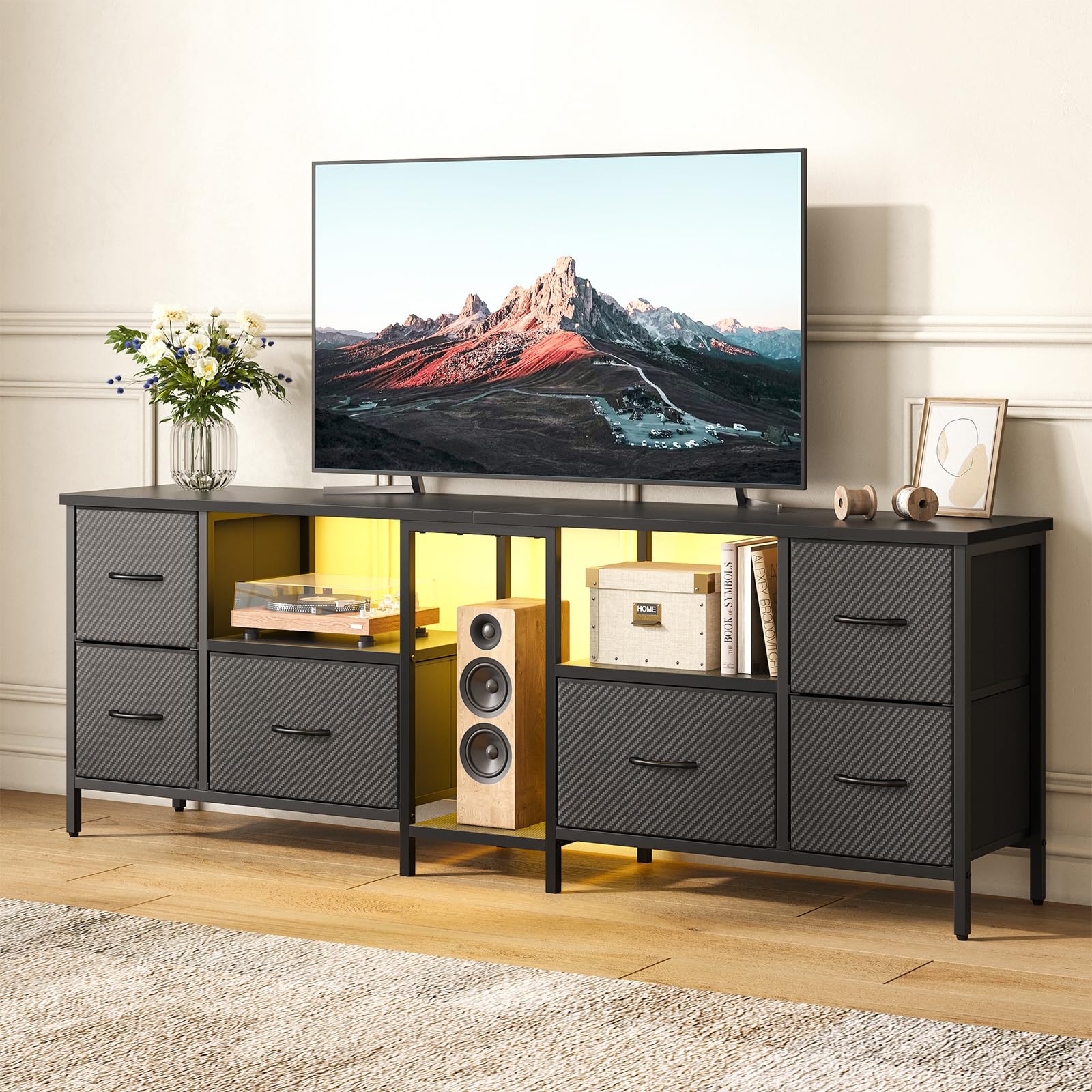 Amazon｜Bestier テレビ台 ‎幅160×奥行30×高さ55.05cmテレビボード