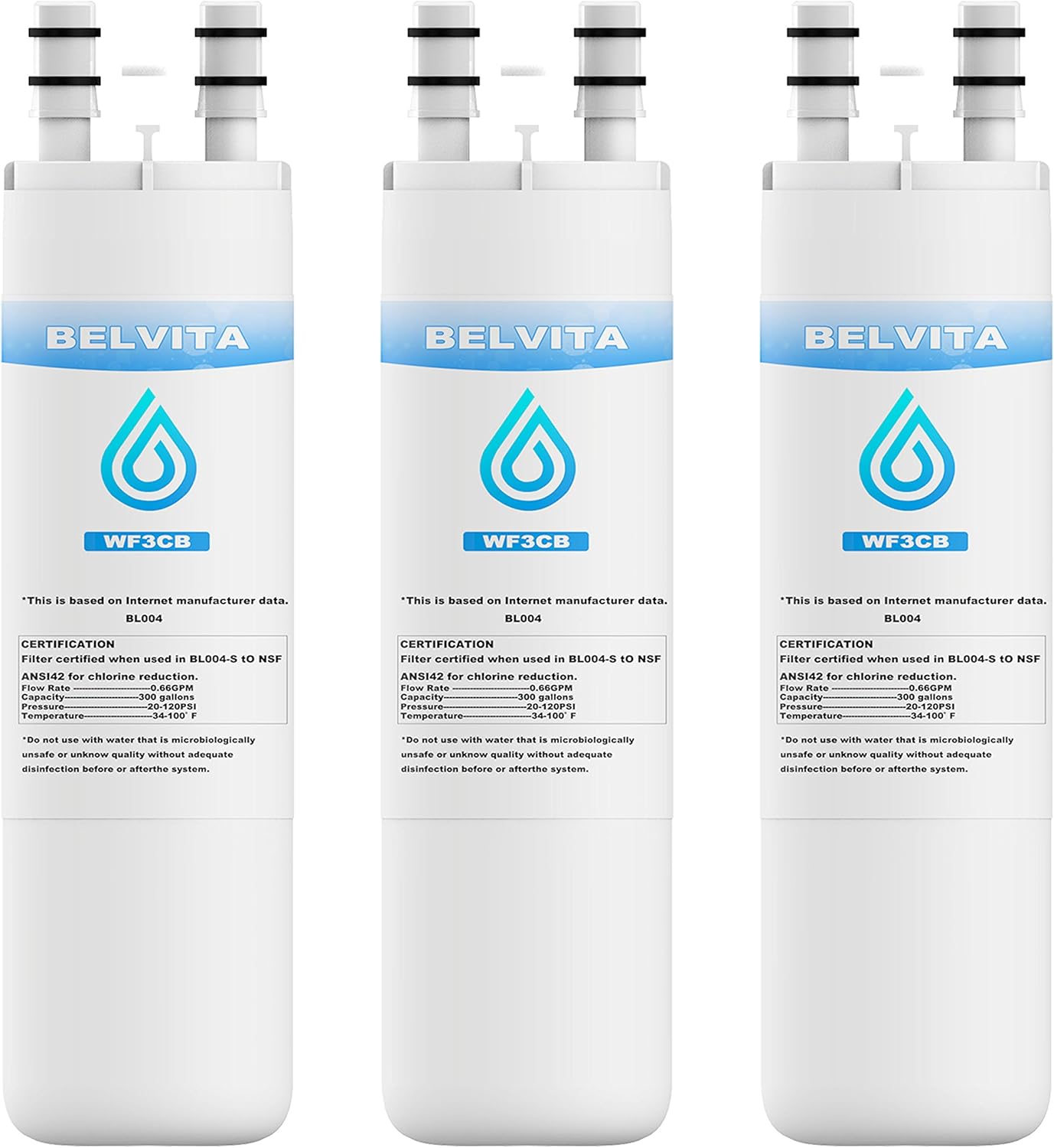 WF3CB Refrigerator Water Filter Compatible with Frigidaire WF3CB